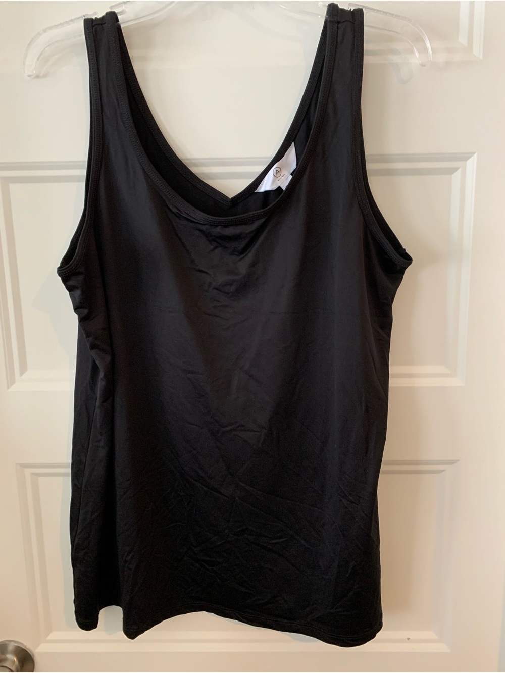 A MTL 1980 ,Black Tank Top with Scoop Neck